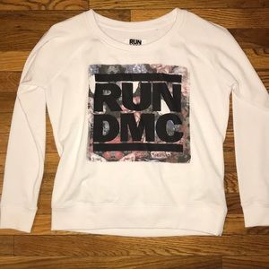RUN DMC White Sweatshirt